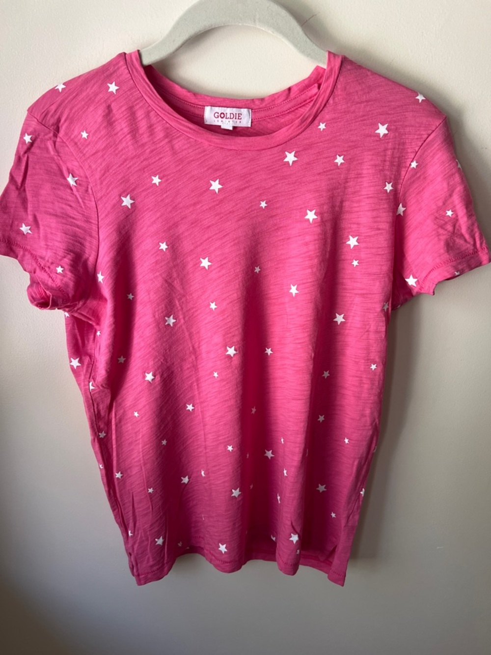 Goldie Hot Pink Star-Print Short Sleeve Tee